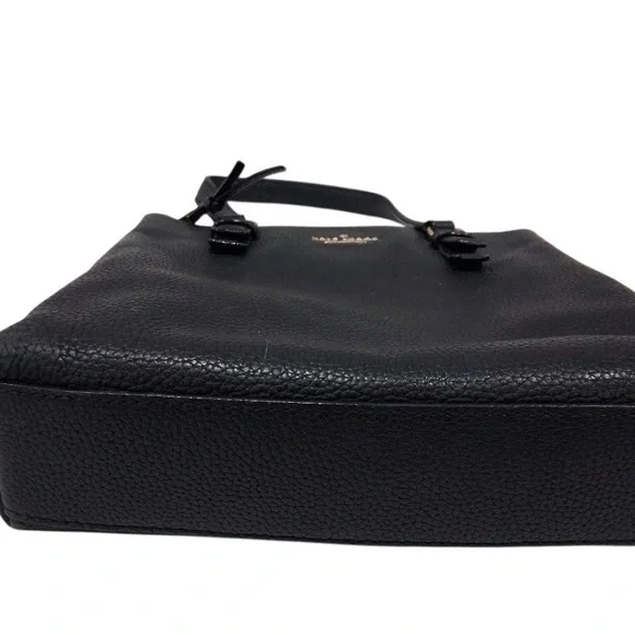 Kate Spade New York Black Pebbled Leather Tote Bag - Picture 4 of 5